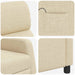 Massage Recliner Crèmekleurig Stof