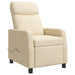 Massage Recliner Crèmekleurig Stof