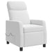 Massage Recliner Wit Stof