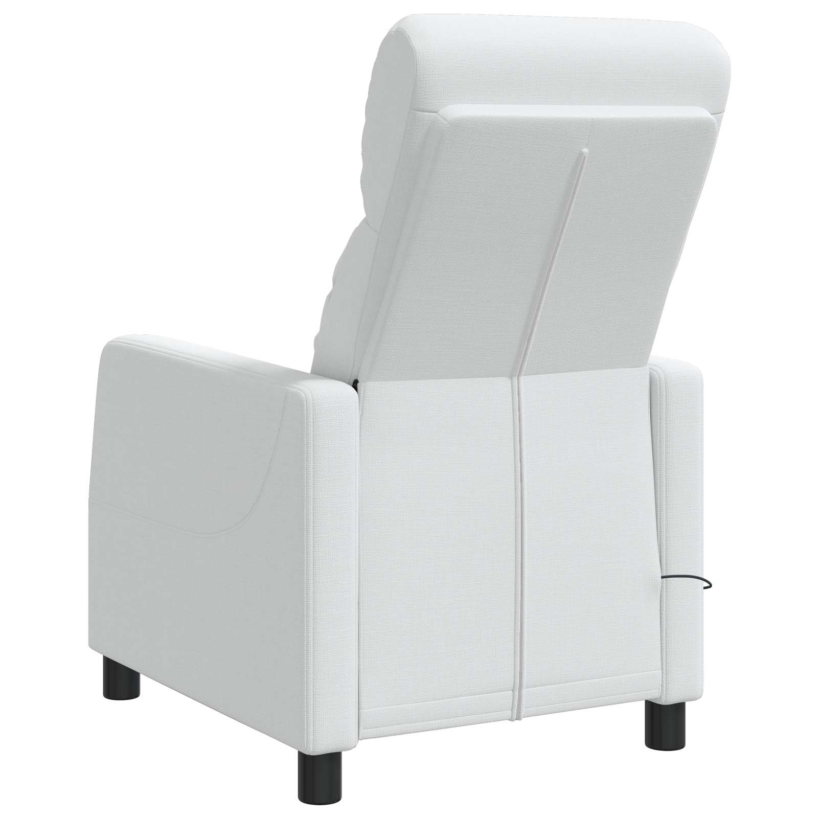Massage Recliner Wit Stof