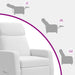 Massage Recliner Wit Stof