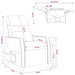 Massage Recliner Wit Stof
