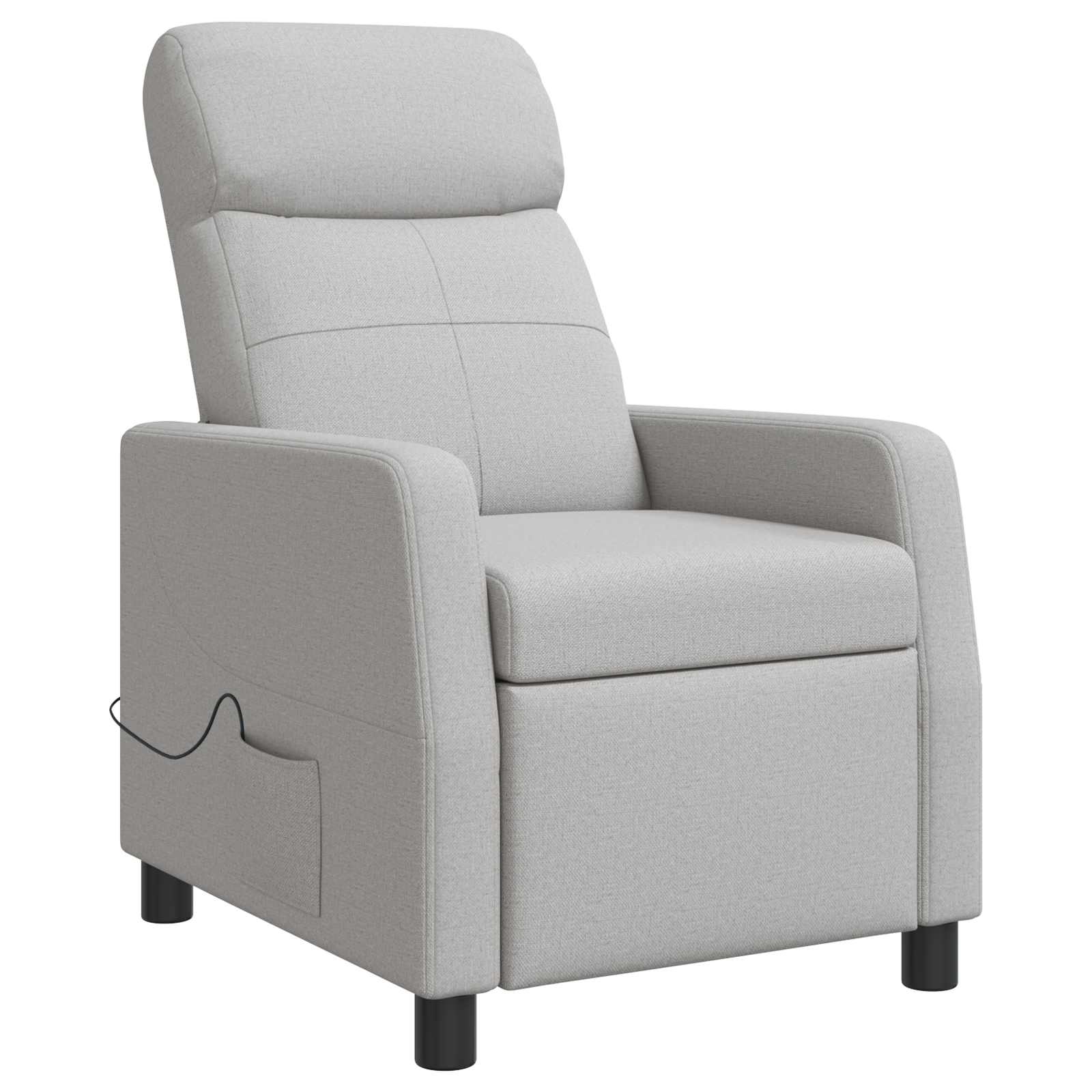 Massage Recliner Wolkengrijs Stof Wolkengrijze stof