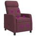 Massage Recliner Paars Stof