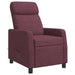 Massage Recliner Paars Stof