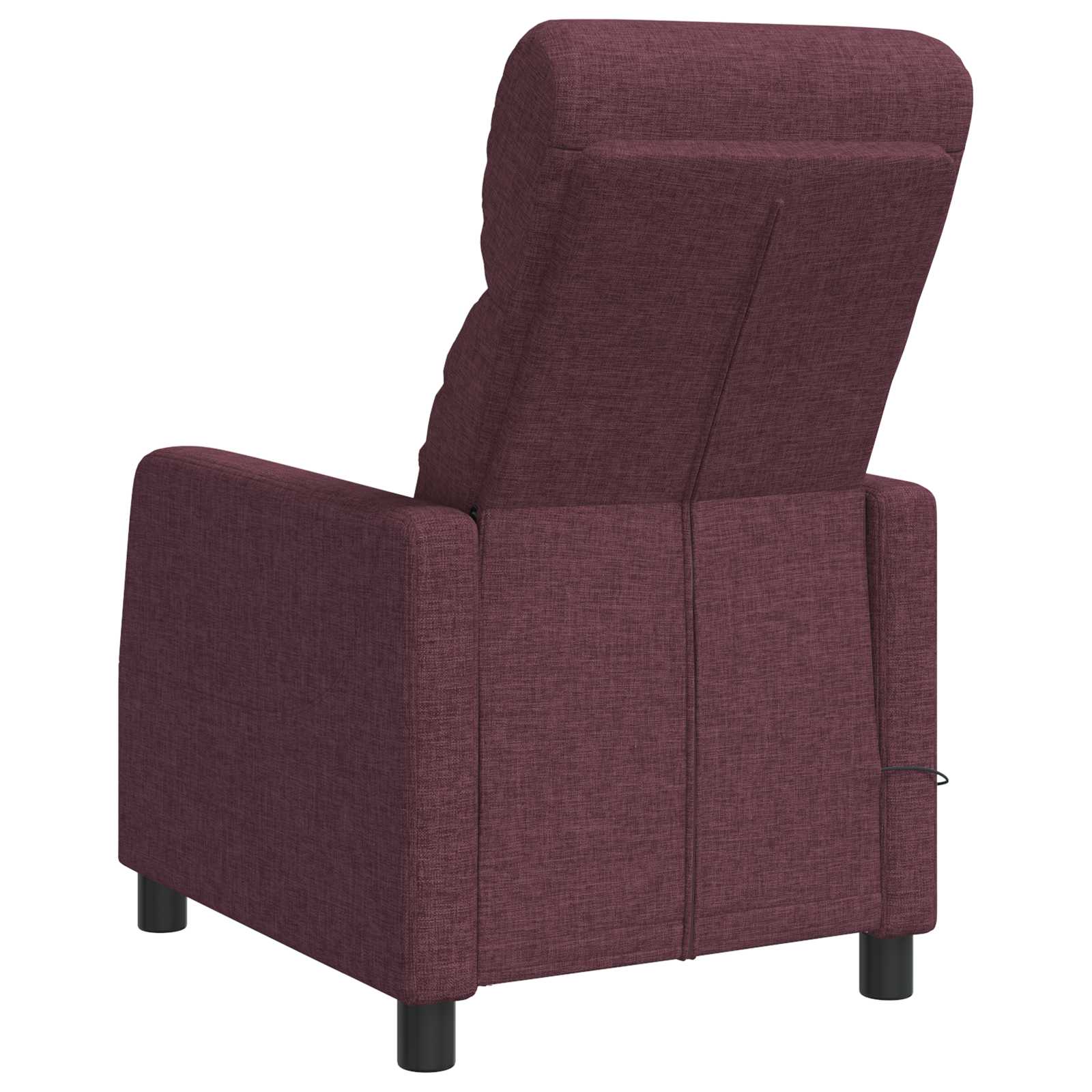 Massage Recliner Paars Stof