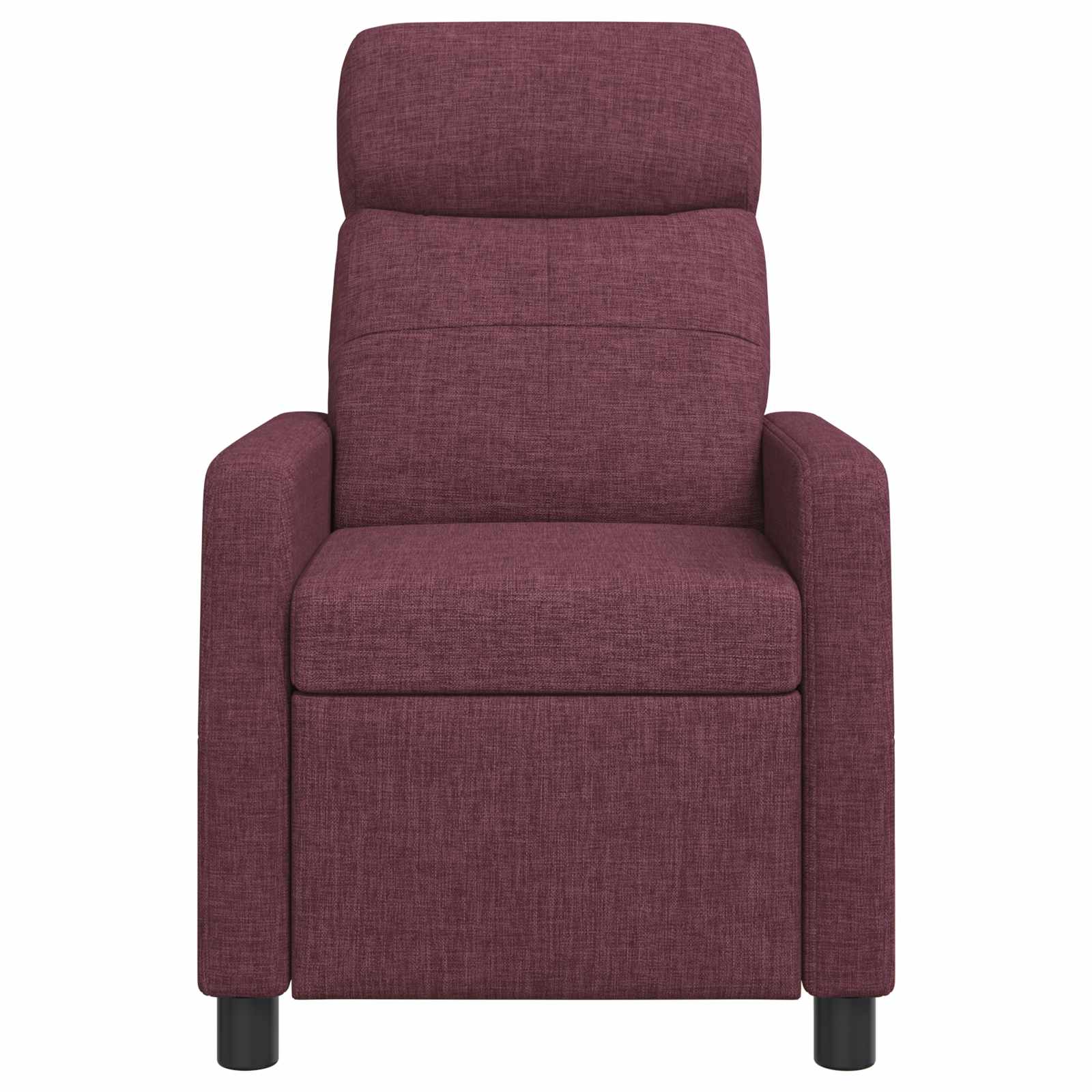 Massage Recliner Paars Stof