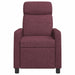 Massage Recliner Paars Stof