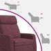 Massage Recliner Paars Stof