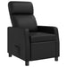 Relaxfauteuil Zwart Kunstleer