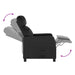 Relaxfauteuil Zwart Kunstleer