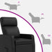 Relaxfauteuil Zwart Kunstleer
