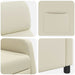 Relaxfauteuil Crèmekleurig Kunstleer