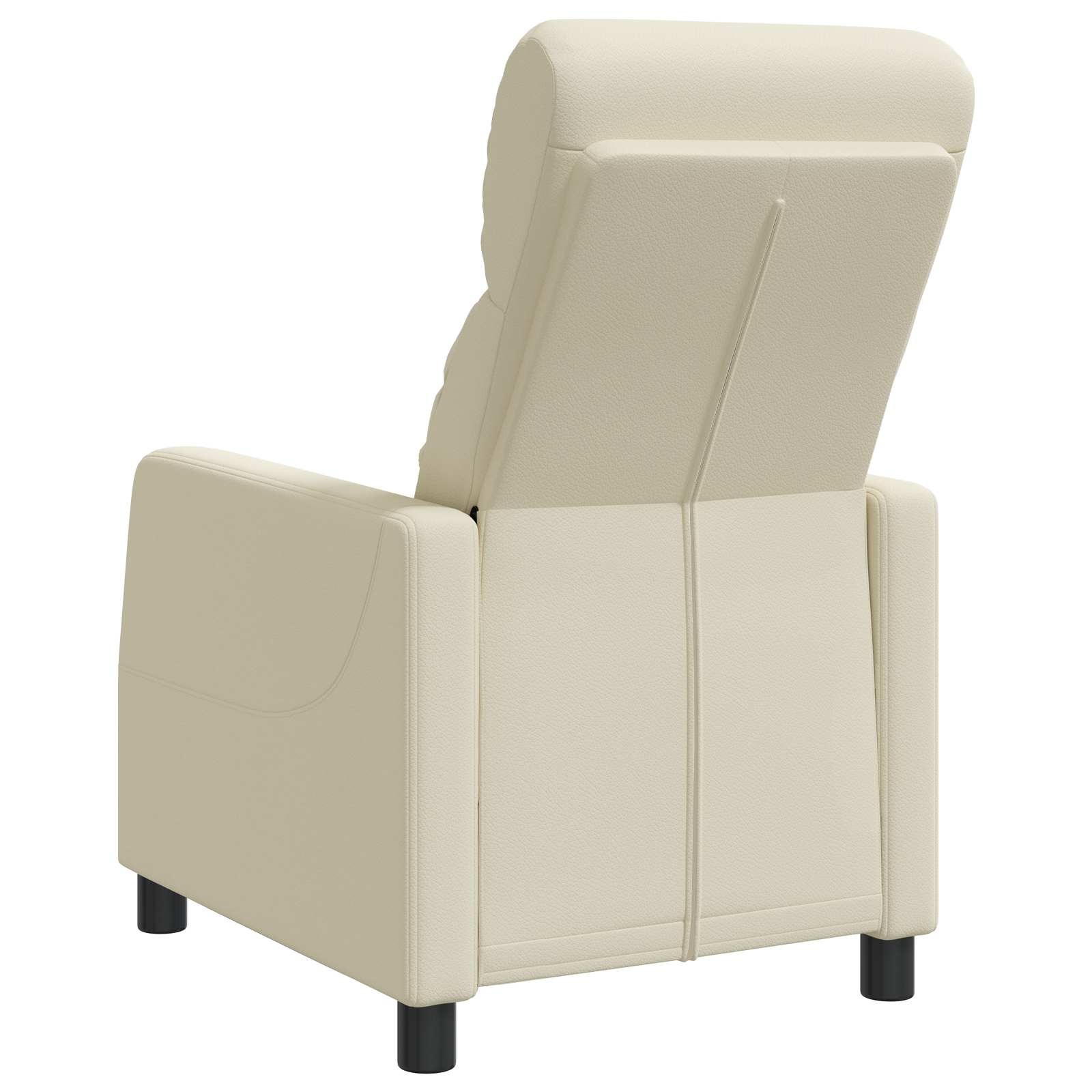 Relaxfauteuil Crèmekleurig Kunstleer