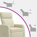 Relaxfauteuil Crèmekleurig Kunstleer