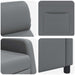 Relaxfauteuil Grijs Kunstleer
