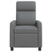 Relaxfauteuil Grijs Kunstleer
