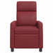 Relaxfauteuil Wijnrood Kunstleer