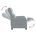 Relaxfauteuil Lichtgrijs Stof