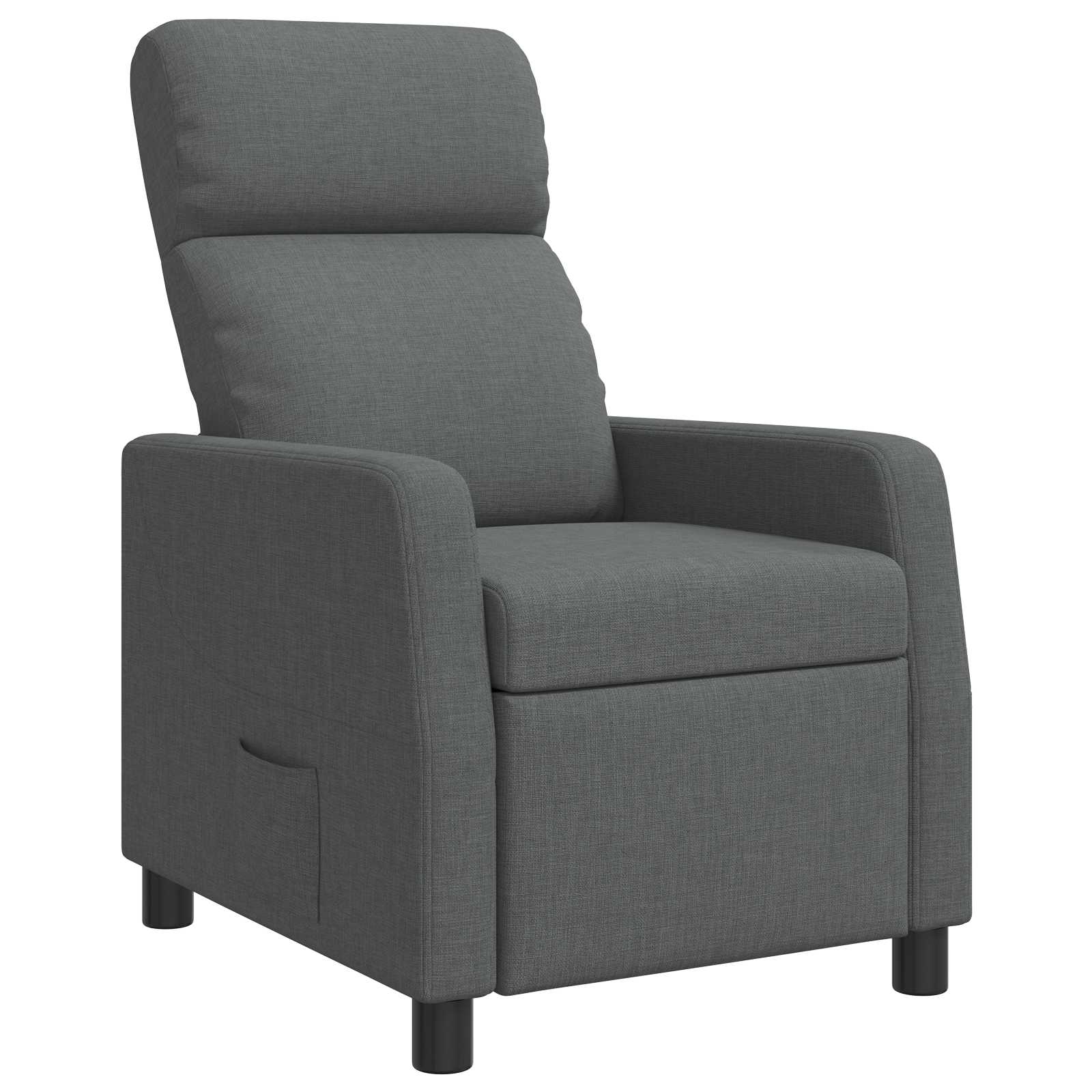 Relaxfauteuil Donkergrijs Stof