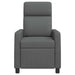 Relaxfauteuil Donkergrijs Stof