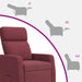 Relaxfauteuil Wijnrood Stof