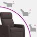 Relaxfauteuil Donkerbruin Stof