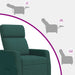 Relaxfauteuil Donkergroen Stof