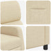 Relaxfauteuil Crèmekleurig Stof