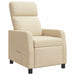 Relaxfauteuil Crèmekleurig Stof