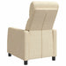 Relaxfauteuil Crèmekleurig Stof