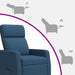 Relaxfauteuil Blauw Stof