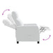 Relaxfauteuil Wit Stof