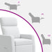 Relaxfauteuil Wit Stof