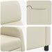 Massage Recliner Crèmekleurig Kunstleer