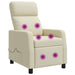 Massage Recliner Crèmekleurig Kunstleer