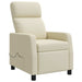 Massage Recliner Crèmekleurig Kunstleer