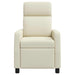 Massage Recliner Crèmekleurig Kunstleer