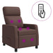 Massage Recliner Bruin Kunstleer