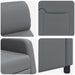 Massage Recliner Grijs Kunstleer