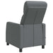 Massage Recliner Grijs Kunstleer