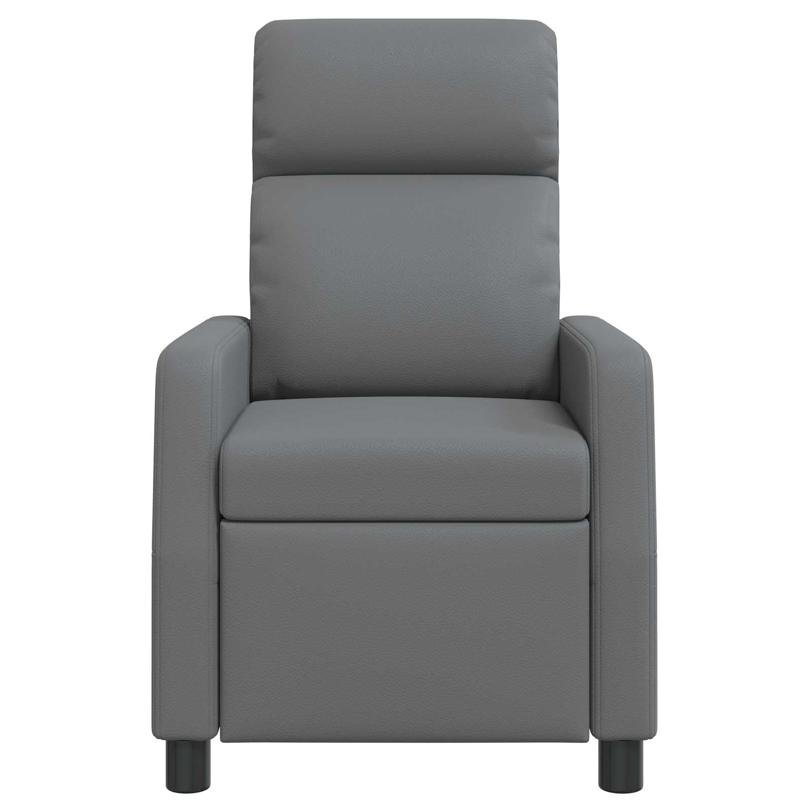 Massage Recliner Grijs Kunstleer