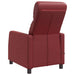 Massage Recliner Wijnrood Kunstleer