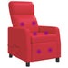 Massage Recliner Rood Kunstleer