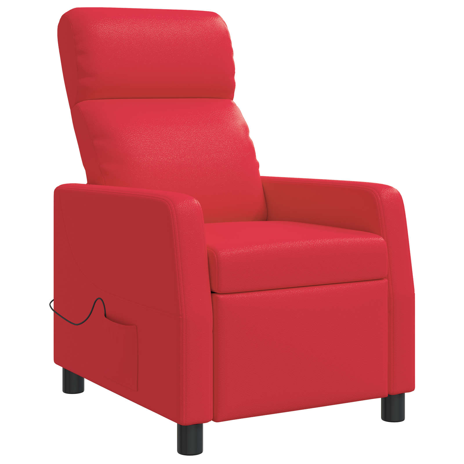 Massage Recliner Rood Kunstleer