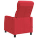 Massage Recliner Rood Kunstleer