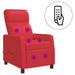 Massage Recliner Rood Kunstleer