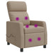 Massage Recliner Cappuccino Kunstleer