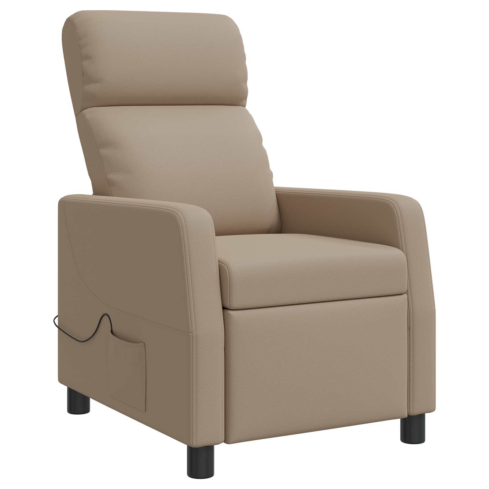Massage Recliner Cappuccino Kunstleer
