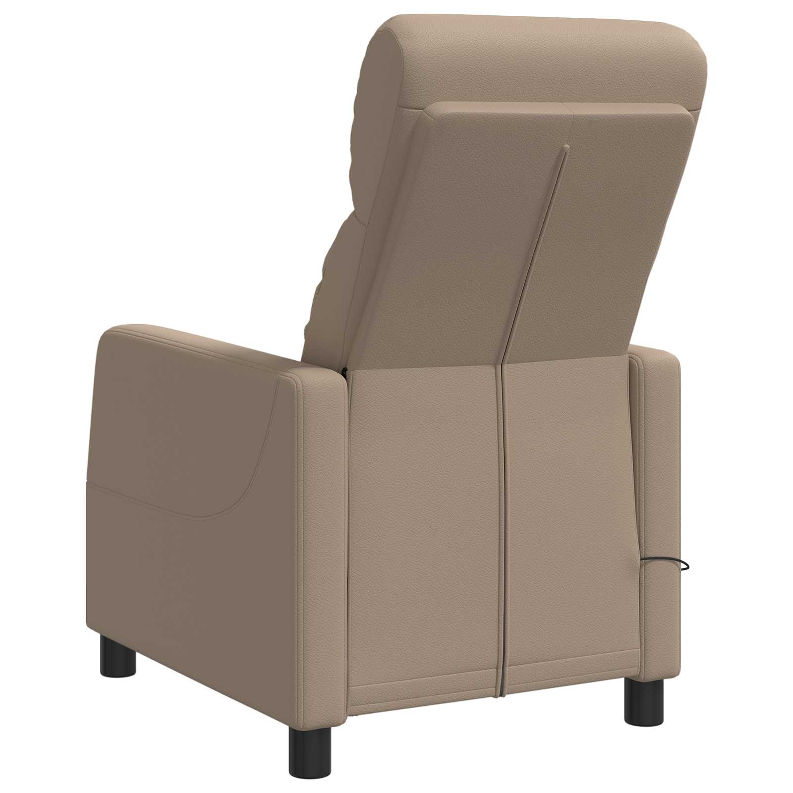 Massage Recliner Cappuccino Kunstleer